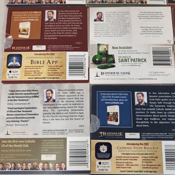 Dr. Scott Hahn Lighthouse Catholic Media CD 9 Lot Advent Jesus Mary Hell ABBA - Picture 8 of 13